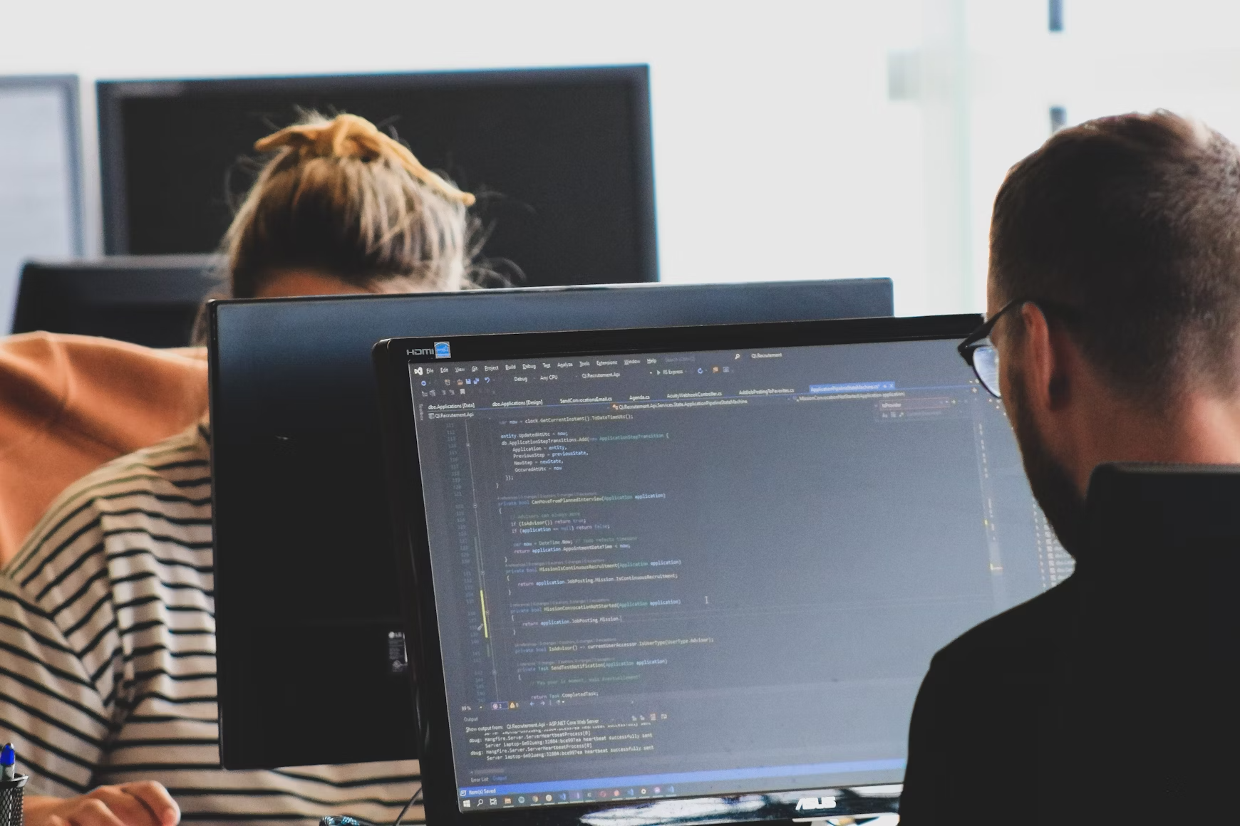 Man working at computer